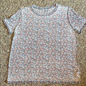 Lucky Brand floral print  faded material inside out look